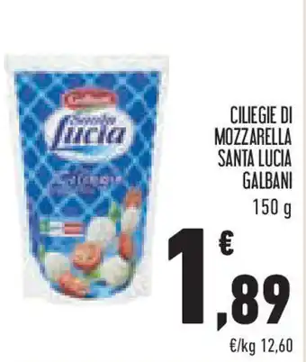 Conad Superstore Ciliegie di mozzarella santa lucia galbani offerta