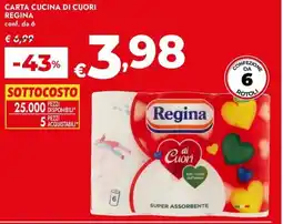 Bennet Carta cucina di cuori REGINA offerta