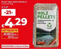 Bennet PELLET 100% ABETE ENPLUS A1 offerta