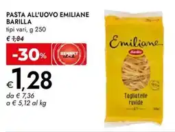 Bennet Pasta all'uovo emiliane BARILLA offerta