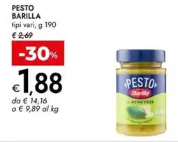 Bennet Pesto BARILLA offerta