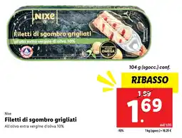 Lidl Nixe Filetti di sgombro grigliati offerta