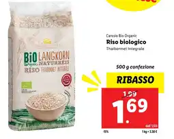 Lidl Carosio bio organic riso biologico offerta