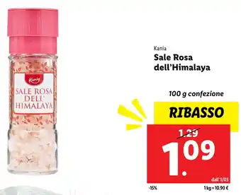 Lidl Kania Sale Rosa dell'Himalaya offerta