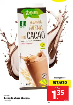 Lidl Vemondo bevanda a base di avena con cacao offerta