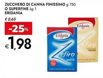 Bennet Zucchero di canna finissimo o superfine ERIDANIA offerta