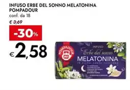 Bennet Infuso erbe del sonno melatonina POMPADOUR offerta