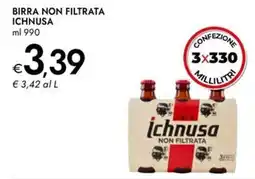 Bennet Birra non filtrata ICHNUSA offerta