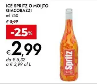 Bennet Ice spritz o moijto giacobazzi offerta