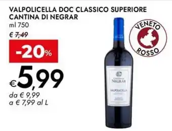 Bennet Valpolicella doc classico superiore cantina di negrar offerta