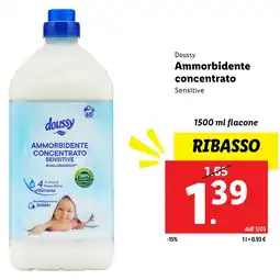 Lidl Doussy ammorbidente concentrato sensitive offerta