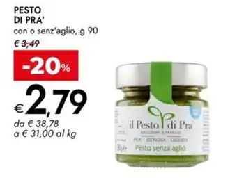 Bennet PESTO DI PRA' con o senz'aglio offerta