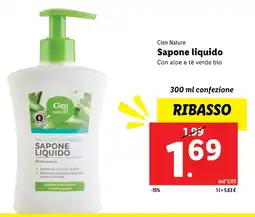 Lidl Cien nature sapone liquido offerta