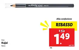 Lidl Cien Kajal Nero offerta