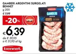 Bennet Gamberi argentini surgelati BENNET offerta