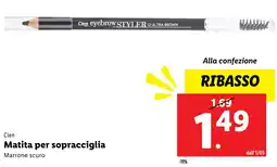 Lidl Cien matita per sopracciglia marrone scuro offerta