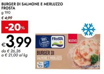 Bennet Burger di salmone e merluzzo FROSTA offerta