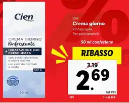 Lidl Cien crema giorno offerta