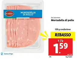 Lidl Dal salumiere mortadella di pollo offerta