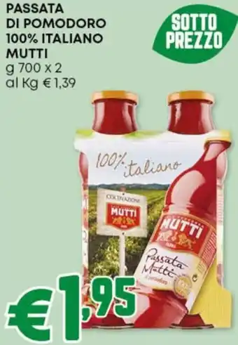 Pam Passata di pomodoro 100% italiano MUTTI offerta