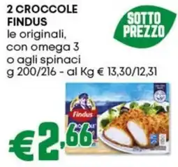 Pam 2 croccole FINDUS offerta