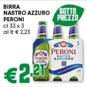 Pam Birra nastro azzuro PERONI offerta