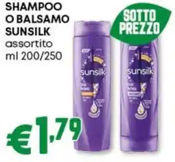 Pam Shampoo o balsamo SUNSILK assortito offerta