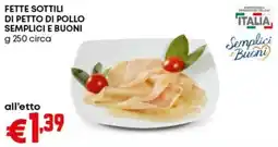 Pam Fette sottili di petto di pollo semplici e buoni offerta