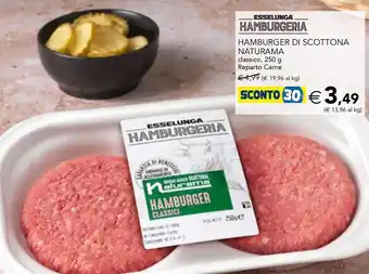 Esselunga Hamburger di scottona NATURAMA offerta