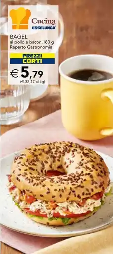 Esselunga BAGEL al pollo e bacon offerta