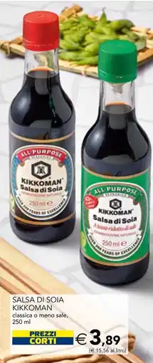 Esselunga SALSA DI SOIA KIKKOMAN classica o meno sale offerta