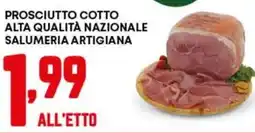 Pam Prosciutto cotto alta qualità nazionale salumeria artigiana offerta