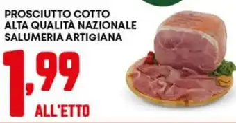 Pam Prosciutto cotto alta qualità nazionale salumeria artigiana offerta