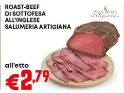 Pam Roast-beef italia di sottofesa all'inglese salumeria artigiana offerta