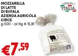 Pam Mozzarella italia di latte di bufala azienda agricola circe offerta