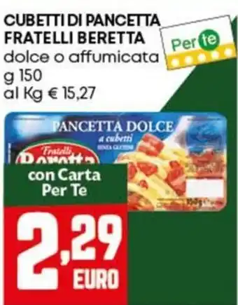 Pam Cubetti di pancetta fratelli BERETTA offerta