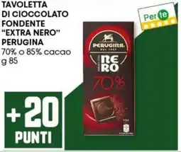 Pam Tavoletta di cioccolato fondente "extra nero" PERUGINA offerta