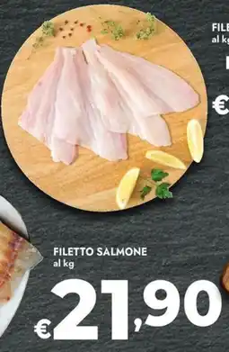 Bennet Filetto salmone al kg offerta