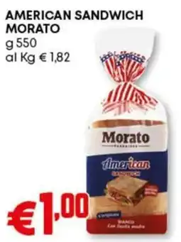 Pam American sandwich MORATO offerta