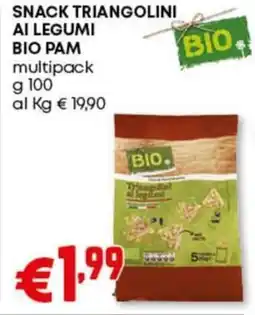 Pam Snack triangolini ai legumi bio PAM offerta