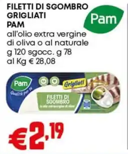 Pam Filetti di sgombro grigliati PAM offerta