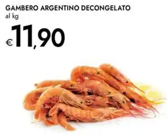 Bennet Gambero argentino decongelato al kg offerta