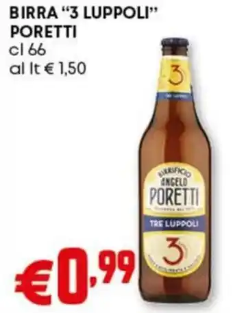 Pam Birra 3 luppoli PORETTI offerta