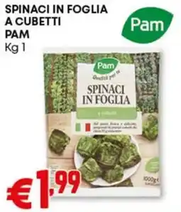 Pam Spinaci in foglia a cubetti PAM offerta