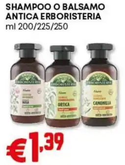 Pam Shampoo o balsamo ANTICA ERBORISTERIA offerta