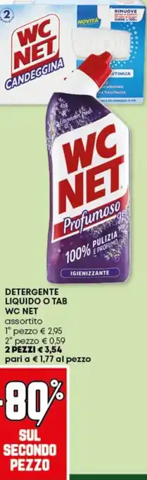 Pam Detergente liquido o tab WC NET offerta