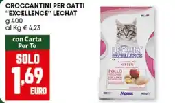 Pam Croccantini per gatti "excellence"  LECHAT offerta