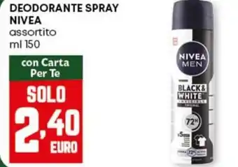 Pam Deodorante spray NIVEA offerta