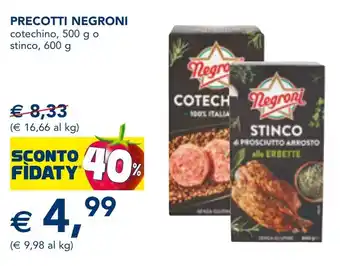 Esselunga Precotti NEGRONI offerta