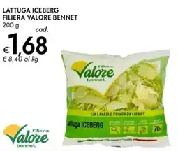 Bennet Lattuga iceberg filiera valore bennet offerta